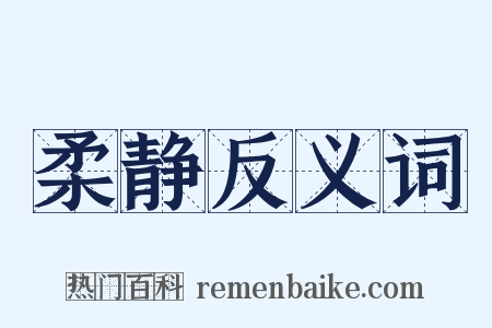 柔静反义词是什么意思的图片